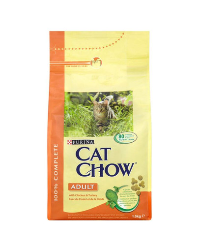 NESTLE Purina cat chow adult chicken & turkey 1.5 kg