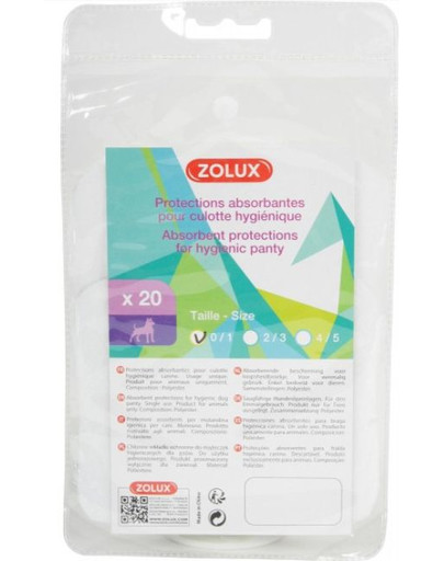 ZOLUX Hygienické nohavičky veľkosti 2, 20 kusov