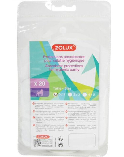 ZOLUX Hygienické vložky S0-S1 20 ks