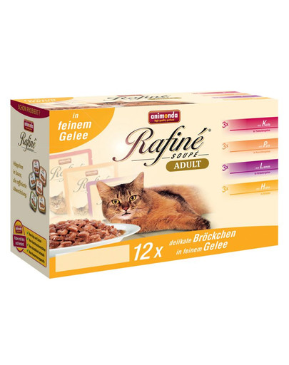 ANIMONDA Rafiné Soupé Multipack v želé 12x100 g