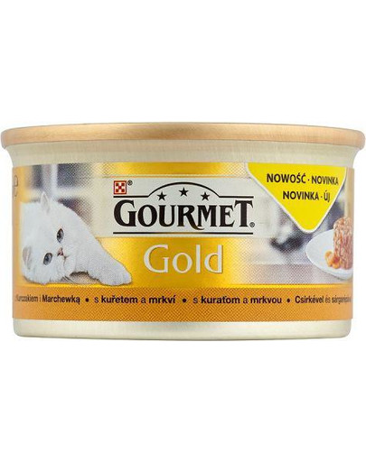 GOURMET Gold Savoury Cake s kuracím mäsom a mrkvou 85 g