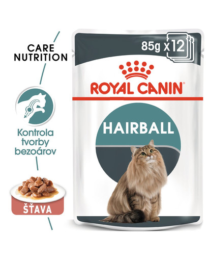 ROYAL CANIN Hairball Care Gravy 85g kapsička pre mačky v šťave pre správne vylučovanie zámotkov v šťave