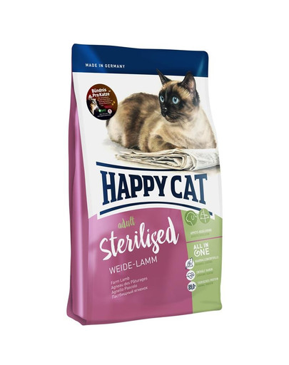 HAPPY CAT Supreme sterilised jahňacie 10 kg