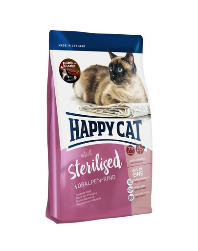HAPPY CAT Supreme sterilised hovädzie mäso 10 kg