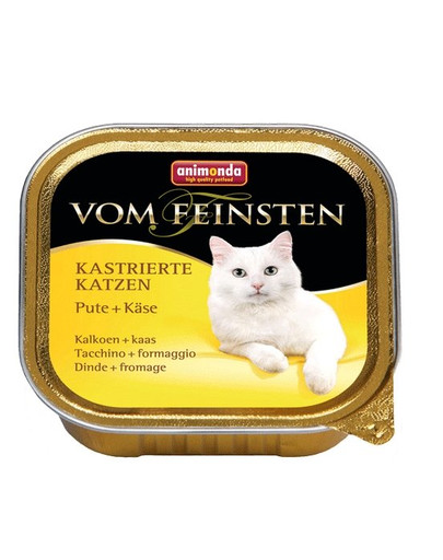 ANIMONDA Paštéta pre mačky vom Feinsten morčacie a syr 100 g