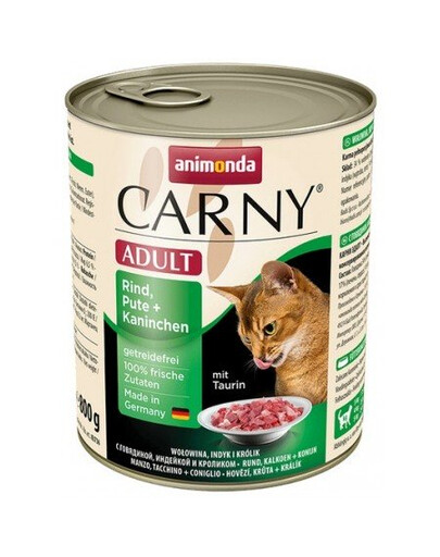 ANIMONDA Carny Adult hovädzie, morčacie a králičie mäso 800 g