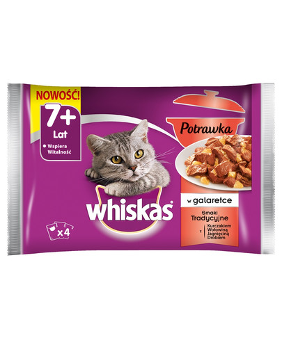 WHISKAS Whiskas Tradičné príchute senior 7+ 13x4x85g