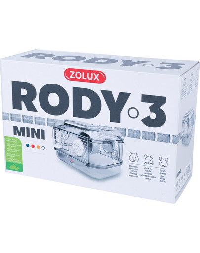 ZOLUX Klietka pre škrečkov Rody 3 MINI biela 33x21x18cm