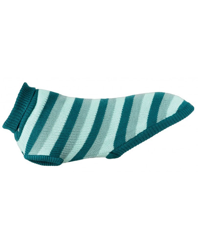 TRIXIE Sveter pre psy Burnaby M: 50 cm Petrol Blue / mätový