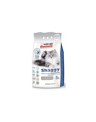 BENEK Super Shaggy Bentonitové stelivo 5 l