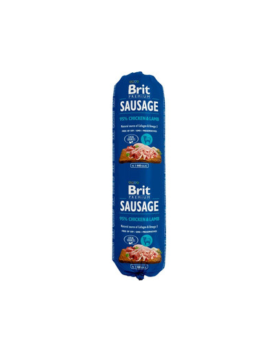 BRIT Sausage chicken & lamb 800 g