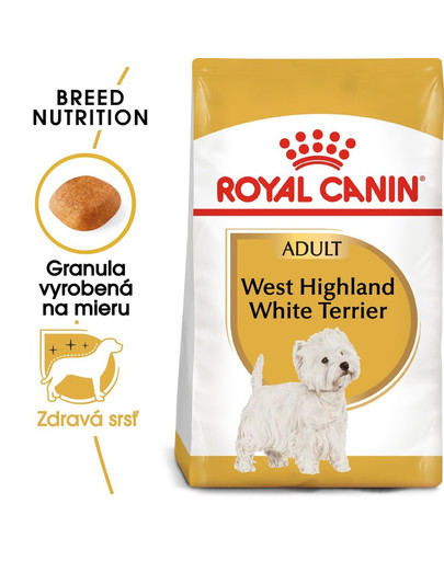 ROYAL CANIN Westie Adult 500g granule pre dospelého westhinghlandského bieleho teriéra