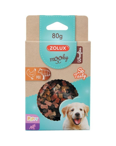 ZOLUX Pochúťka MOOKY Puppy WOOFIES 80 g