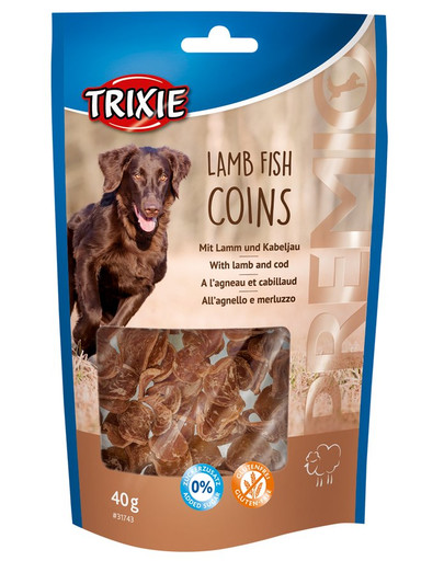 TRIXIE Pochúťka PREMIO Lamb Fish Coins pre psa 40 g