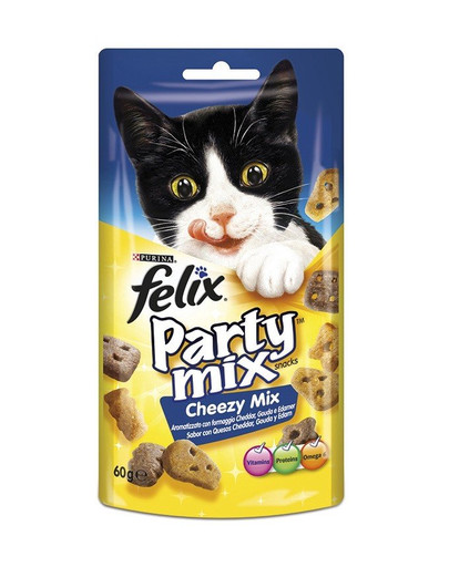 Felix Party Mix sústa za odmenu Cheezy Mix 60 g