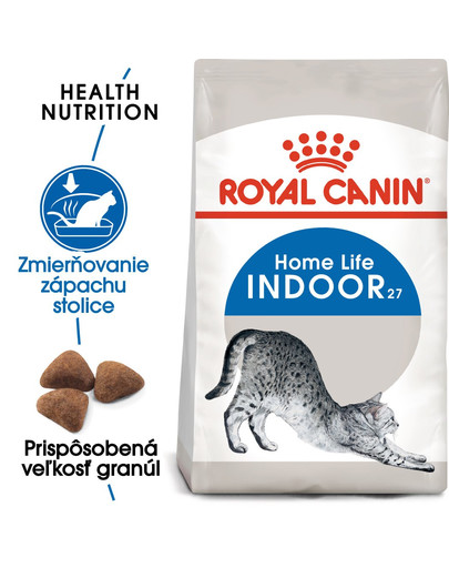 ROYAL CANIN Indoor 2kg granule pre mačky žijúce vo vnútri