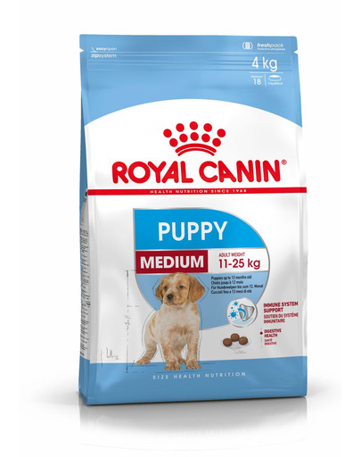 ROYAL CANIN Medium Puppy 4kg granule pre stredné šteňatá
