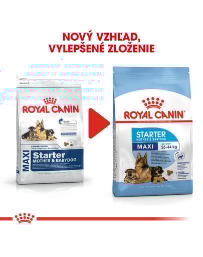 ROYAL CANIN Maxi Starter Mother & Babydog 15kg granule pre brezivé alebo dojčiace suky a šteňatá