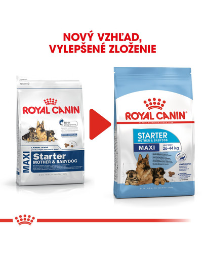 ROYAL CANIN Maxi Starter Mother & Babydog 4kg granule pre brezivé alebo dojčiace suky a šteňatá