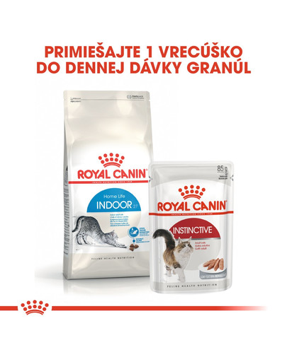 ROYAL CANIN Indoor 2kg granule pre dospelé mačky chované v byte