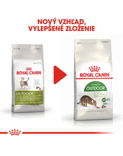 ROYAL CANIN Outdoor 2kg granule pre mačky s častým pohybom vonku