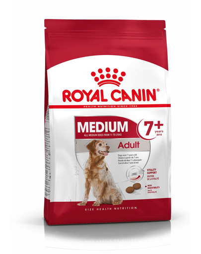 ROYAL CANIN Medium Adult 7+ granule pre starších psov stredných plemien nad 7 rokov 15kg