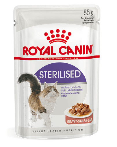 ROYAL CANIN Sterilised Gravy 12x85g kapsička pre kastrované mačky v šťave