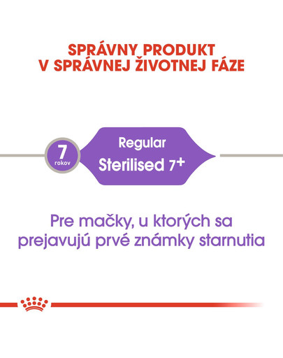 ROYAL CANIN Sterilised 7+ granule 400g pre starnúce kastrované mačky