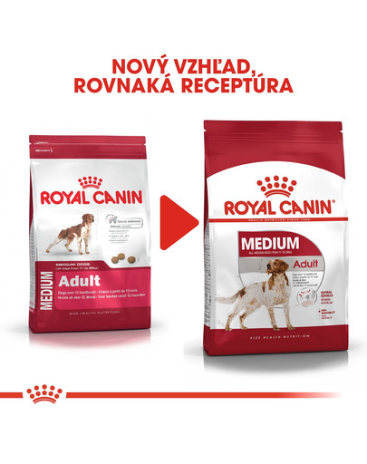 ROYAL CANIN Medium Adult 4kg granule pre dospelé stredné psy