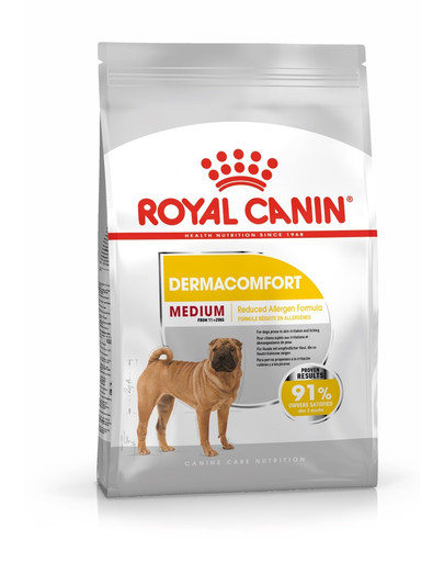 ROYAL CANIN Medium Dermacomfort 3 kg granule pre stredné psy s problémami s kožou a srsťou