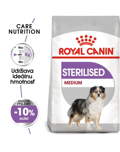 ROYAL CANIN Medium Sterilised 12 kg granule pre kastrované stredné psy