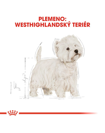 ROYAL CANIN Westie Adult 1,5 kg granule pre dospelého westhinghlandského bieleho teriéra