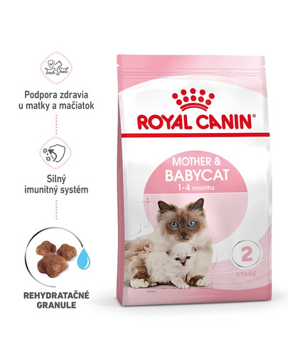 ROYAL CANIN Mother&Babycat granule pre gravidné alebo dojčiace mačky a mačiatka od 1 do 4 mesiacov 400 g