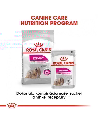 ROYAL CANIN Mini exigent 1 kg granuly pre maškrtné malé psy
