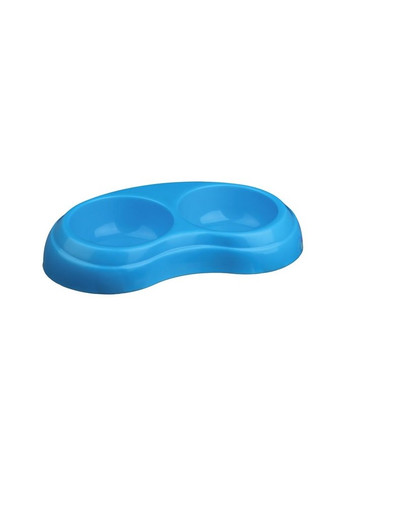 TRIXIE Miska plastikowa ciężka  podwójna 2 x 0.2 l/ śr.10 cm
