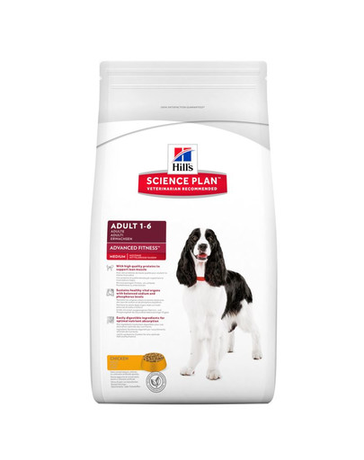 HILL'S Science Plan Canine Adult Advanced Fitness Large Breed Chicken 12 kg