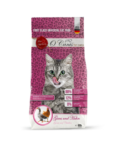 O'CANIS Cats hus a kurča 600g krmivo pre mačky