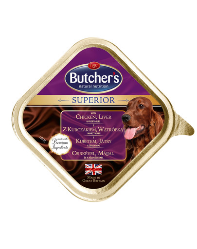 BUTCHER'S Superior kuracie mäso, pečeň a zelenina 150 g