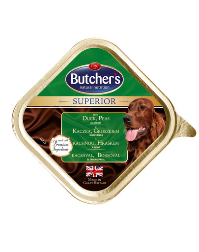 BUTCHER'S Superior paštéta kačica,hrach a mrkva 150 g