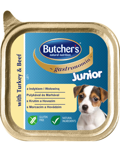BUTCHER'S Gastronomia Junior paštéta hovädzie a morčacie mäso 150 g