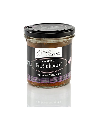 O'CANIS DE LUX Filet s kačicami v sklenej fľaši 300 g