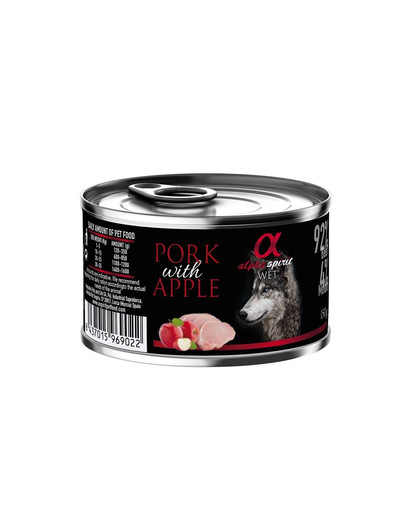ALPHA SPIRIT Krmivo pre psov s bravčovým mäsom a jablkami 150 g