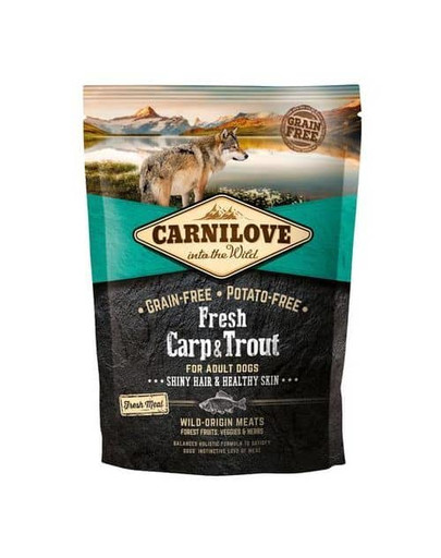 CARNILOVE Dog Fresh Carp & Trout for Adult 1.5kg