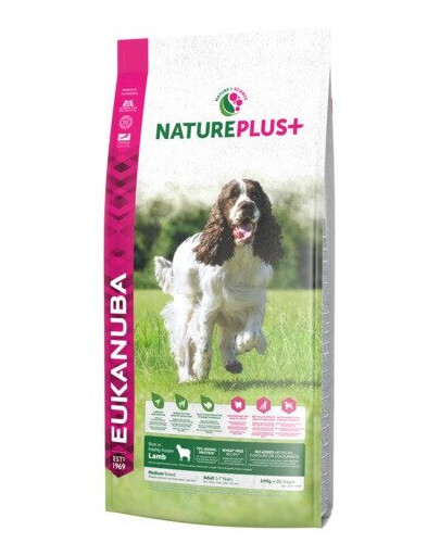 EUKANUBA Nature Plus+ Adult Medium Breed Rich in freshly frozen Lamb 2,3 kg
