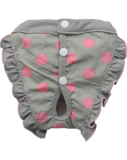 DOGGY DOLLY Kraťasy s bodkami, sivé, XXL 36-38 cm/56-58 cm