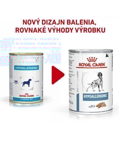 ROYAL CANIN Veterinary Health Nutrition Dog Hypoallergenic Can 400 g
