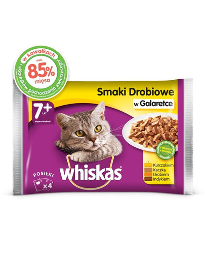 WHISKAsenior hydinu v želé 4x100g