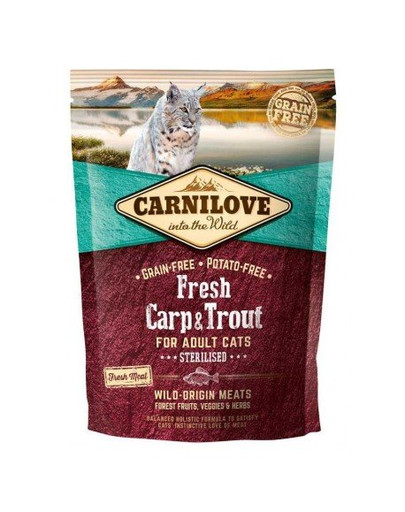 CARNILOVE Cat Adult Sterilised Carp & Trout 400 g