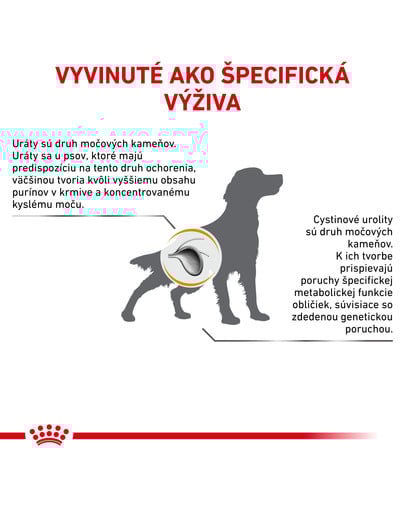 ROYAL CANIN Veterinary Health Nutrition Dog Urinary U/C (urát/cystín) 14 kg