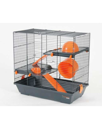ZOLUX Klietka Indoor Duplex 50 cm pre škrečka šedo-nebesky modrá